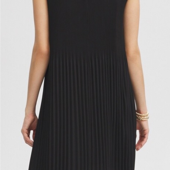 BLACK LABEL CHICOS PLEAT DRESS…Size 14 - Picture 4 of 5